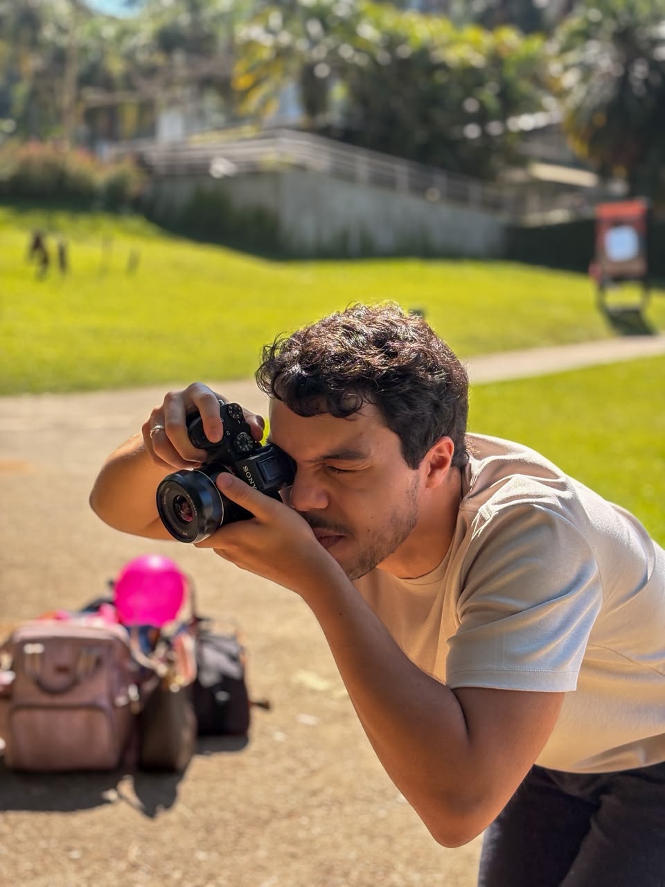 Equipe em produção audiovisual